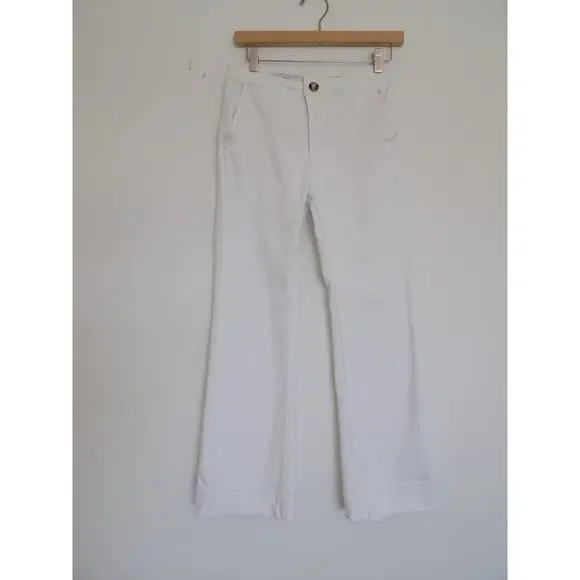 Anthropologie Pilcro and the Letterpress white high rise bootcut jeans size 27 - Picture 8 of 8